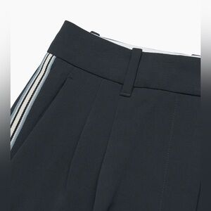 Aritzia Effortless Black Pants with Stripes